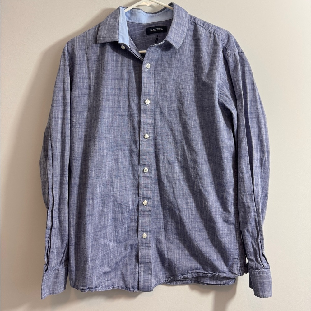 Men’s Nautica dress shirt, 16 neck